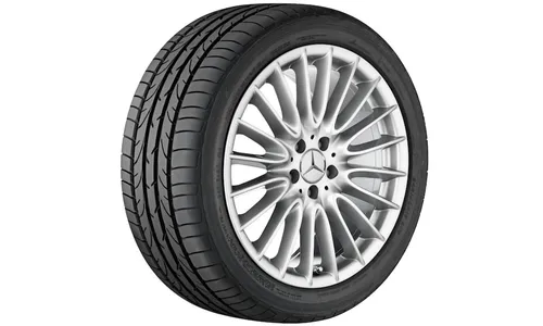 Колесный диск 8,5J×19 ET43 для Mercedes-Benz C216/W221, передняя и задняя оси, титаново-серебристый — фото 1