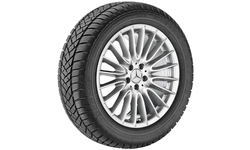 Колесный диск 8,5J×19 ET43 для Mercedes-Benz C216/W221, передняя и задняя оси, титаново-серебристый — фото 2