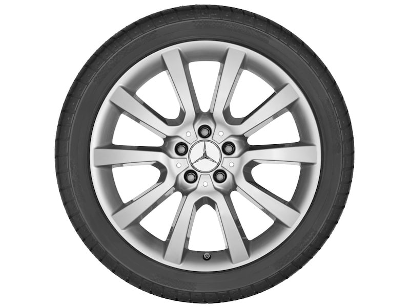 Колесный диск 8J×19 ET60 для Mercedes-Benz W164, передняя и задняя оси, титаново-серебристый — фото 3