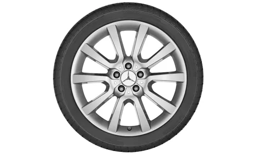 Колесный диск 8J×19 ET60 для Mercedes-Benz W164, передняя и задняя оси, титаново-серебристый — фото 3