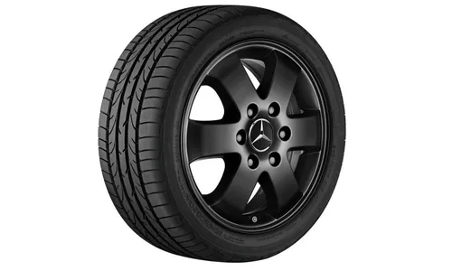 Колесный диск 6,5J×16 ET62 для Mercedes-Benz SPRINTER 910 / SPRINTER 906, передняя и задняя оси, черный, 6 спиц — фото 1