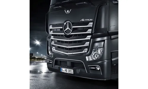 Комплект 5 хромированных ламелей решетки радиатора, Mercedes-Benz Actros 4/5 — фото 1