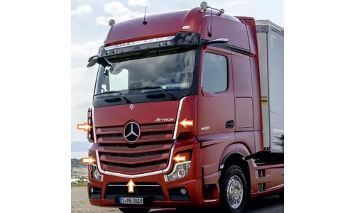 Хромированная окантовка передней облицовки кабины, Mercedes-Benz Actros 4/5 — фото 2