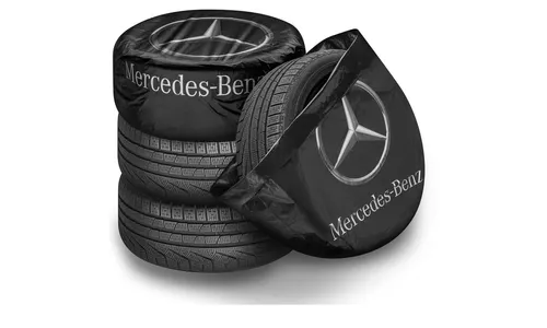 Пакет для хранения и перевозки шин и колес, черный, Mercedes — фото 3