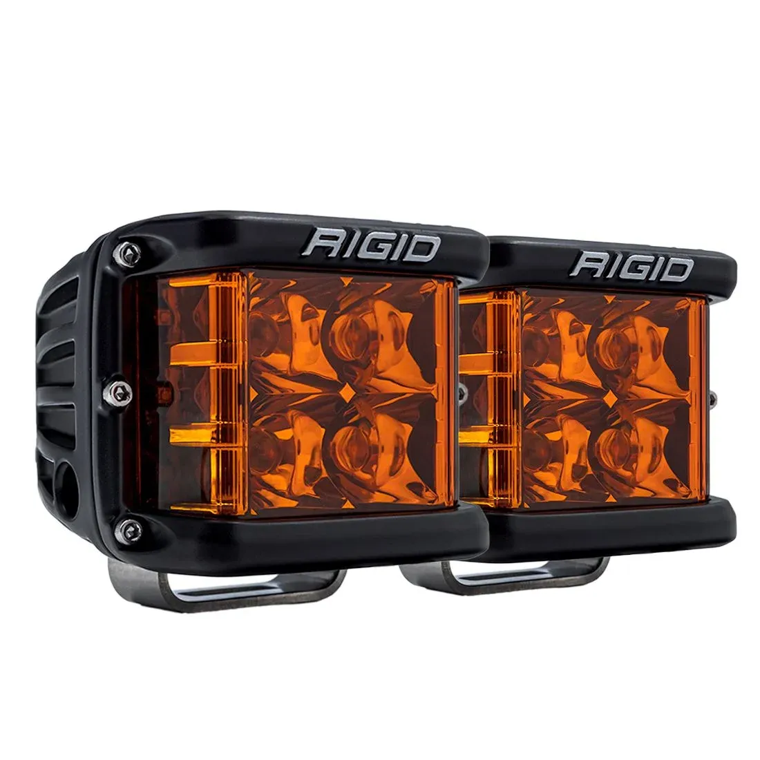 Светодиодные фары D-SS, узкий дальний свет, янтарная линза, серия Amber Pro, Rigid Industries — фото 1