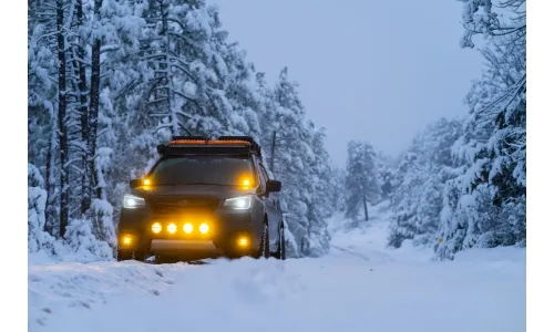 Светодиодные фары D-SS, узкий дальний свет, янтарная линза, серия Amber Pro, Rigid Industries — фото 2