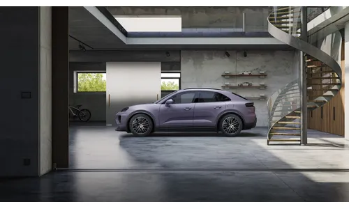Комплект зимних колес колес Macan S, окрашенных в черный цвет (глянцевое покрытие), центральные колпачки входят в комплект для Porsche Macan II — фото 2