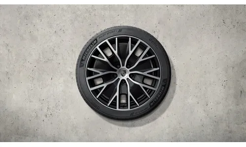 Комплект летних колес колеса Taycan Turbo S Aero Design комплект, центральные колпачки входят в комплект для Porsche Taycan (2024-) рестайлинг — фото 1