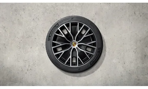 Комплект летних колес колеса Taycan Turbo S Aero Design комплект, центральные колпачки входят в комплект для Porsche Taycan (2024-) рестайлинг — фото 2
