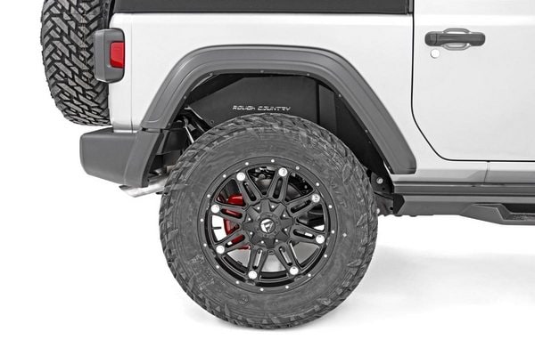 Внутренние подкрылки, задний комплект, Jeep Wrangler JL, Rough Country — фото 1