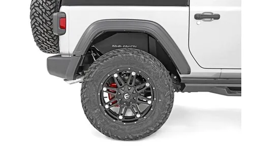 Внутренние подкрылки, задний комплект, Jeep Wrangler JL, Rough Country — фото 1