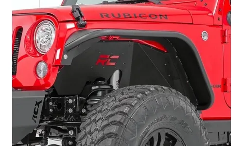 Внутренние подкрылки, передний и задний комплект, Jeep Wrangler JK, Rough Country — фото 3