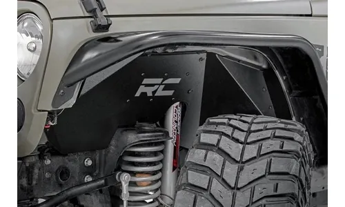 Внутренние подкрылки, передний и задний комплект, Jeep Wrangler JK, Rough Country — фото 4