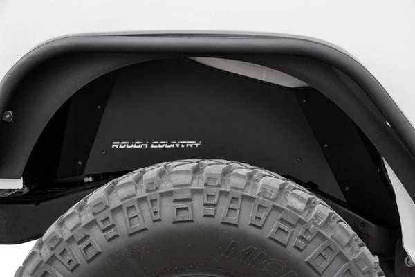 Внутренние подкрылки, передний и задний комплект, Jeep Wrangler JK, Rough Country — фото 6