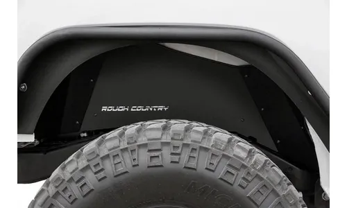 Внутренние подкрылки, передний и задний комплект, Jeep Wrangler JK, Rough Country — фото 6