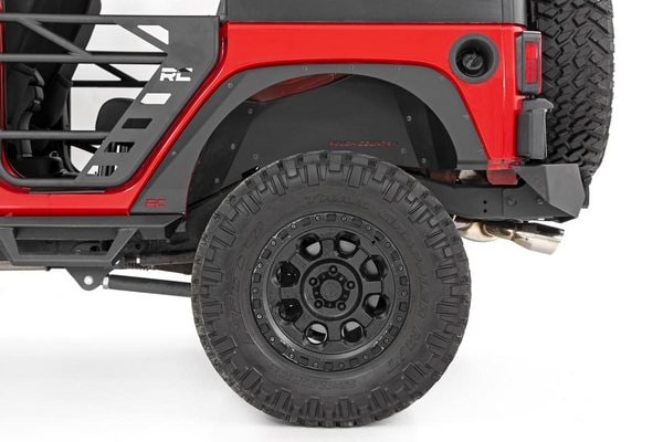 Комплект накладок для удаления крыльев, передние и задние, Jeep Wrangler JK, Rough Country — фото 2