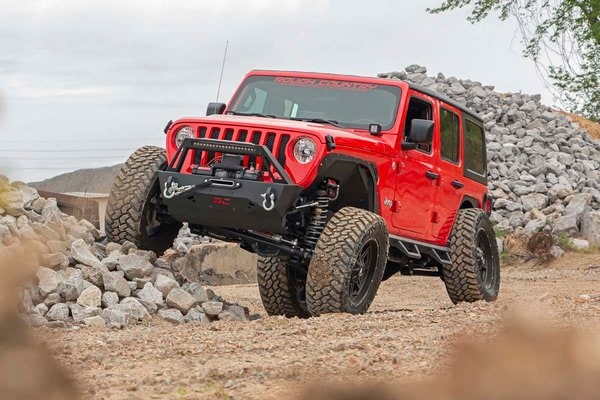 Комплект накладок для удаления крыльев, передние и задние, Jeep Wrangler JL, Rough Country — фото 4
