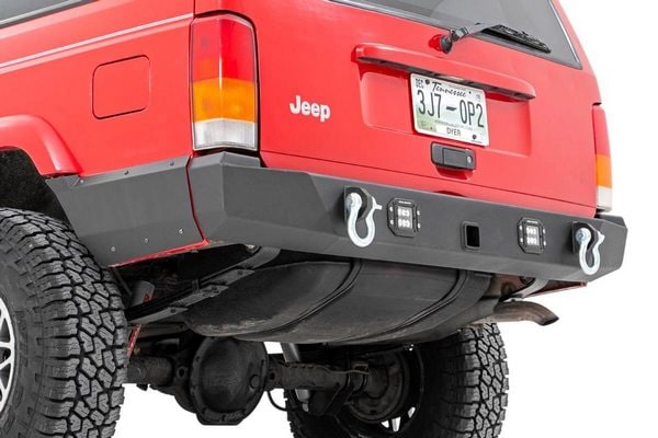 Защита задних боковин кузова, задние, для штатного расширителя, Jeep Cherokee XJ (1997–2001), Rough Country — фото 3