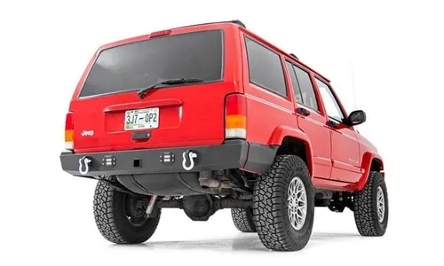 Защита задних боковин кузова, задние, для штатного расширителя, Jeep Cherokee XJ (1997–2001), Rough Country — фото 4