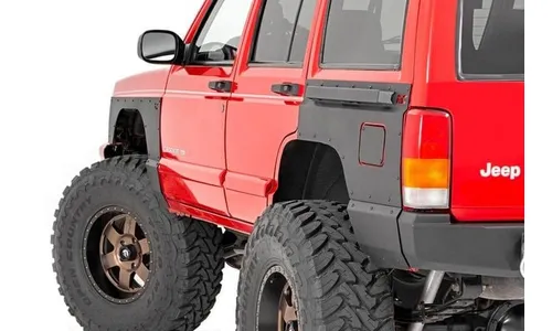 Комплект защитных накладок крыльев и боковин, задний комплект, Jeep Cherokee XJ (1984–1996), Rough Country — фото 3