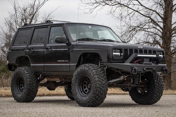 Защитные накладки нижней части дверей, 4 двери, Jeep Cherokee XJ, Rough Country — фото 4