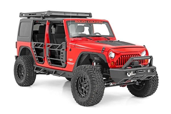 Багажник на крышу, со светодиодным светом, Jeep Wrangler JK, Rough Country — фото 6