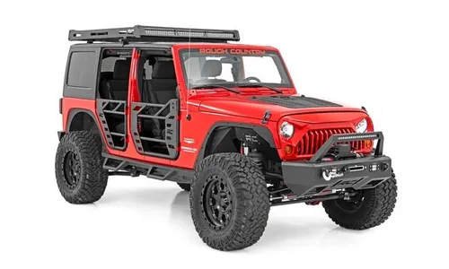 Багажник на крышу, со светодиодным светом, Jeep Wrangler JK, Rough Country — фото 6