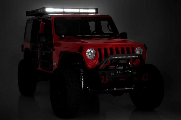 Багажник на крышу, со светодиодным светом, Jeep Wrangler JL, Rough Country — фото 6