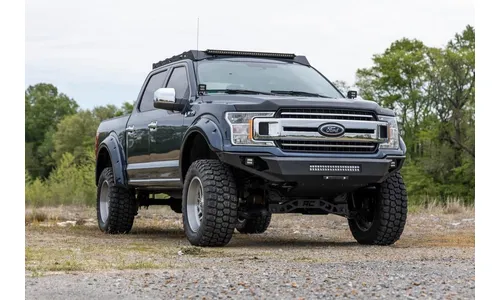 Передний бампер, увеличенный просвет, Защитная пластина днища, Ford F-150 (2018–2020), Rough Country — фото 5