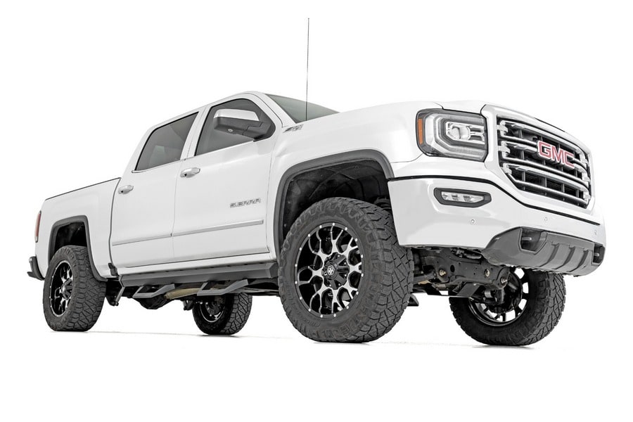 Регулируемые алюминиевые подножки SRX2, кабина Crew Cab, Rough Country — фото 2