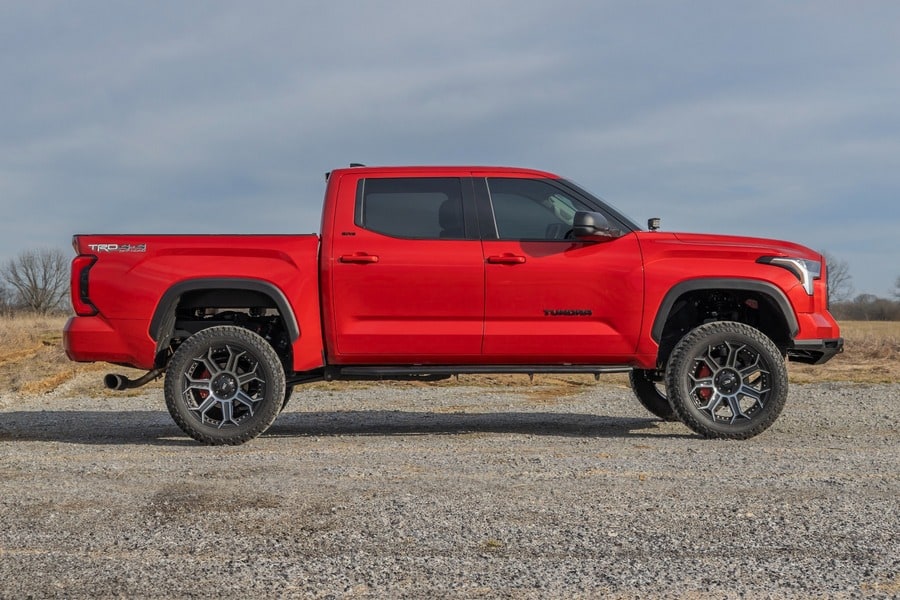 Боковые подножки OV2, кабина Crew Cab, Toyota Tundra III, Rough Country — фото 7