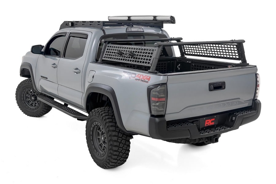 Боковые подножки OV2, кабина Crew Cab, Toyota Tacoma III, Rough Country — фото 3