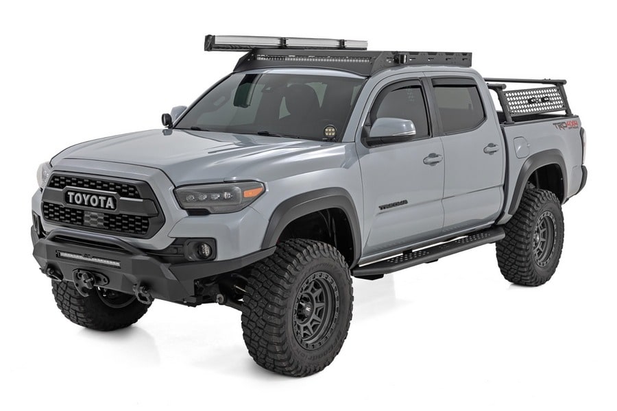 Боковые подножки OV2, кабина Crew Cab, Toyota Tacoma III, Rough Country — фото 4