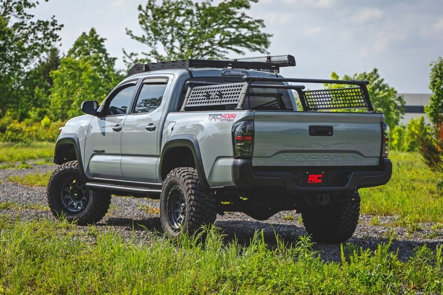 Боковые подножки OV2, кабина Crew Cab, Toyota Tacoma III, Rough Country — фото 7