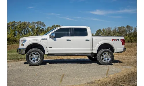 Овальные трубчатые подножки, кабина Crew Cab, чёрные, Rough Country — фото 3