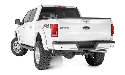 Овальные трубчатые подножки, кабина Crew Cab, чёрные, Rough Country — фото 4