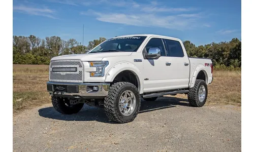 Овальные трубчатые подножки, кабина Crew Cab, чёрные, Rough Country — фото 5