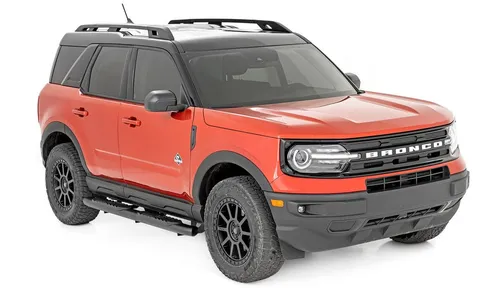 Овальные трубчатые подножки, чёрные, Ford Bronco Sport (2021–2026), Rough Country — фото 2