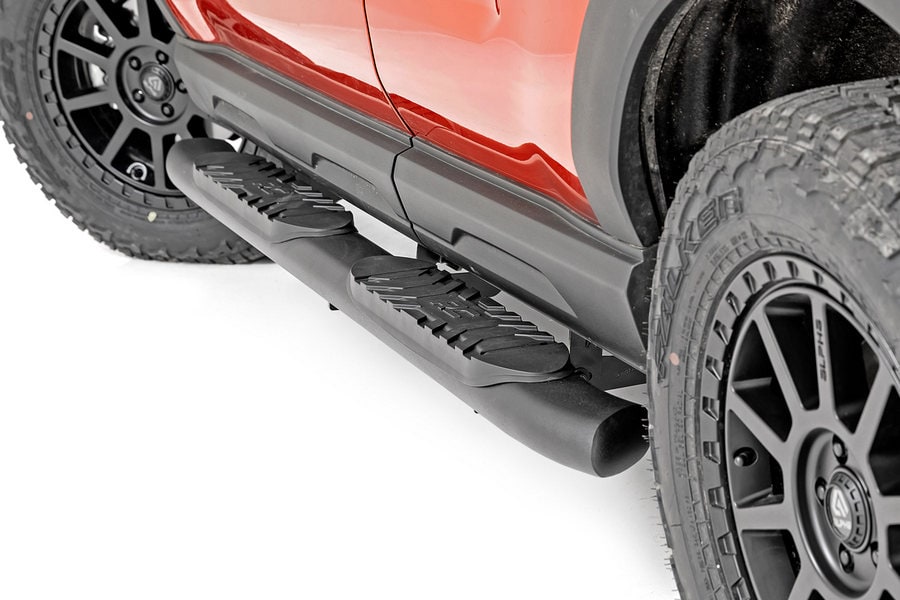 Овальные трубчатые подножки, чёрные, Ford Bronco Sport (2021–2026), Rough Country — фото 4