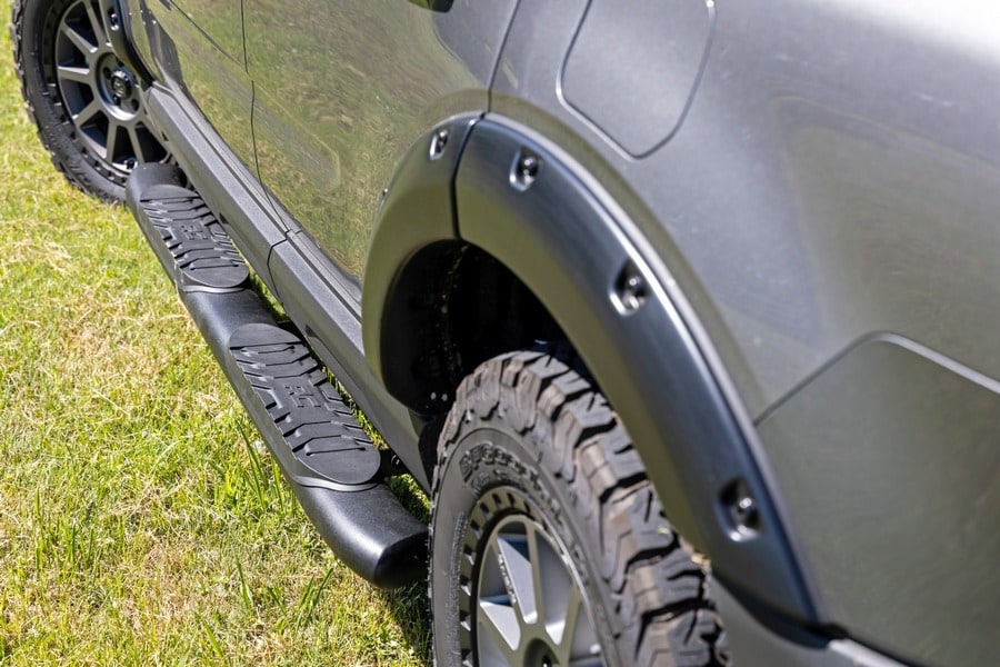 Овальные трубчатые подножки, чёрные, Ford Bronco Sport (2021–2026), Rough Country — фото 5