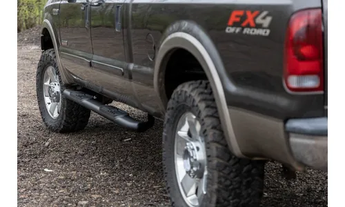 Овальные трубчатые подножки, кабина Crew Cab, чёрные, Rough Country — фото 5