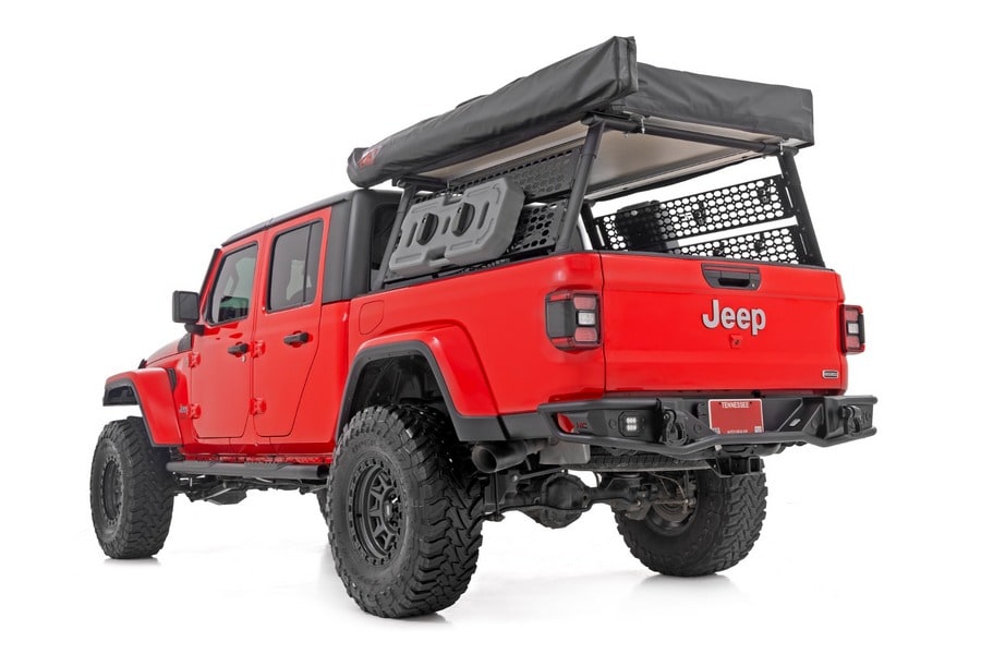 Овальные трубчатые подножки, чёрные, Jeep Gladiator JT, Rough Country — фото 3
