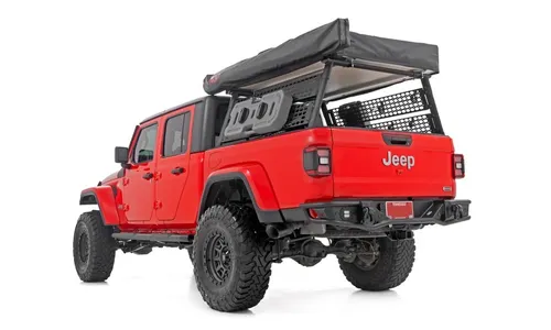 Овальные трубчатые подножки, чёрные, Jeep Gladiator JT, Rough Country — фото 3
