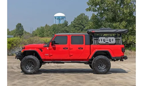 Овальные трубчатые подножки, чёрные, Jeep Gladiator JT, Rough Country — фото 7