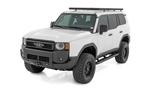 Овальные трубчатые подножки, чёрные, Toyota Land Cruiser (2024–2026), Rough Country — фото 2