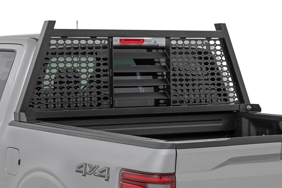 Защитная решётка заднего стекла кабины, с панелями MOLLE, Ford F-150 (2015–2026), Rough Country — фото 2