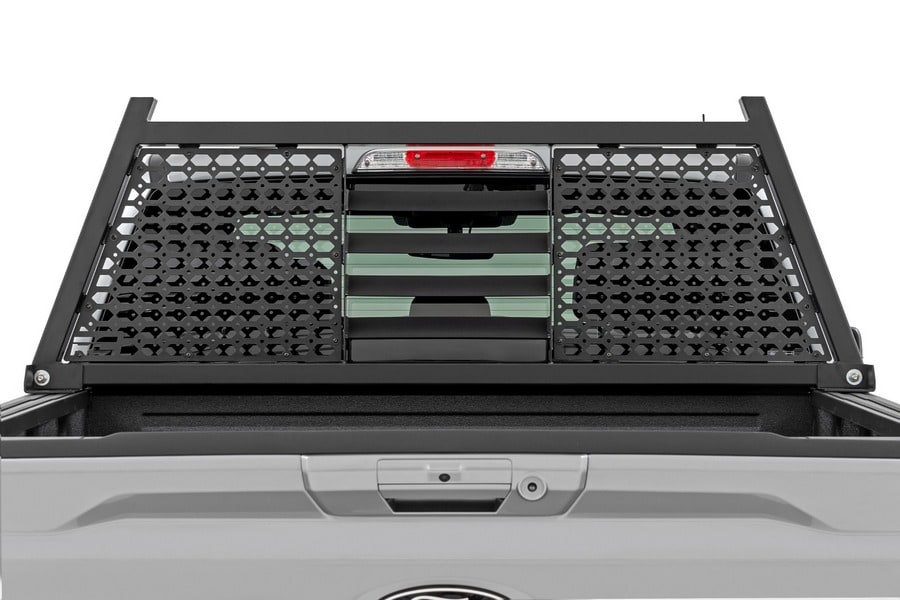 Защитная решётка заднего стекла кабины, с панелями MOLLE, Ford F-150 (2015–2026), Rough Country — фото 3