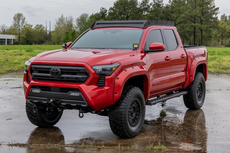 Боковые подножки BA2, кабина Double Cab, Toyota Tacoma IV, Rough Country — фото 6