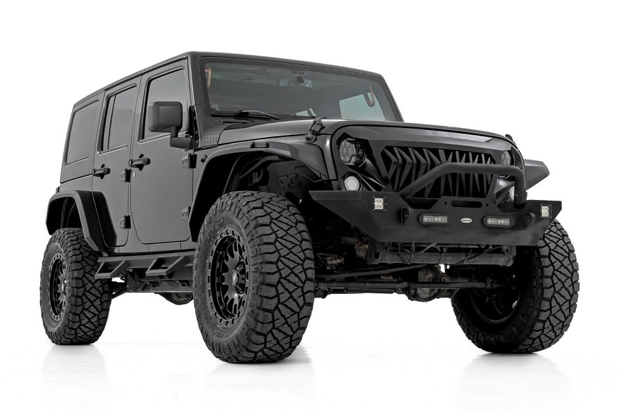 Подкрылки, передний комплект, Jeep Wrangler JK, Rough Country — фото 4