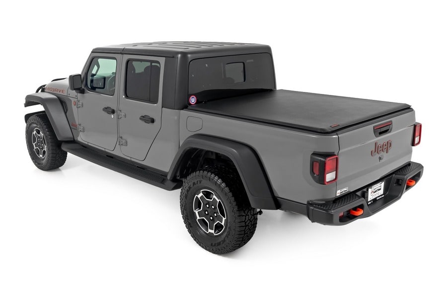 Мягкая сворачиваемая крышка грузовой платформы, Jeep Gladiator JT, Rough Country — фото 3